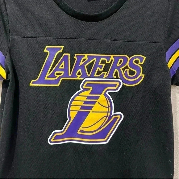 Ultra Game NBA Women’s Soft Mesh Los Angeles Lakers T-Shirt Black Size Small - Picture 3 of 13